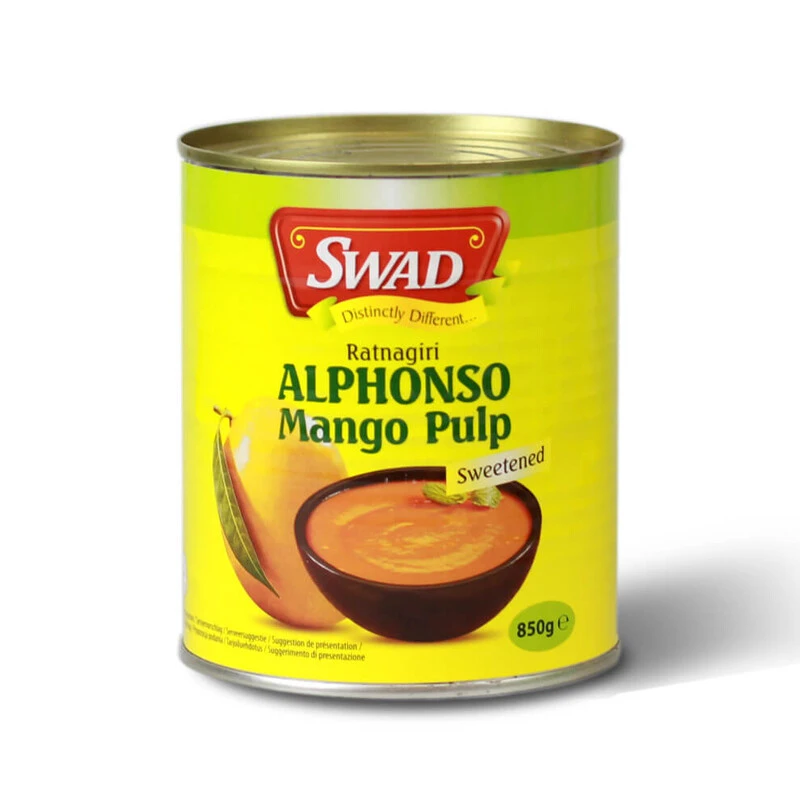 Alphonso mango pulp sweetened SWAD 850g