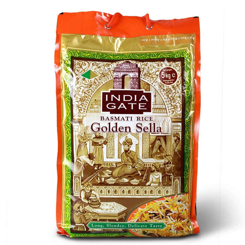 Basmati parboiled rice Golden Sella INDIA GATE - 5 kg