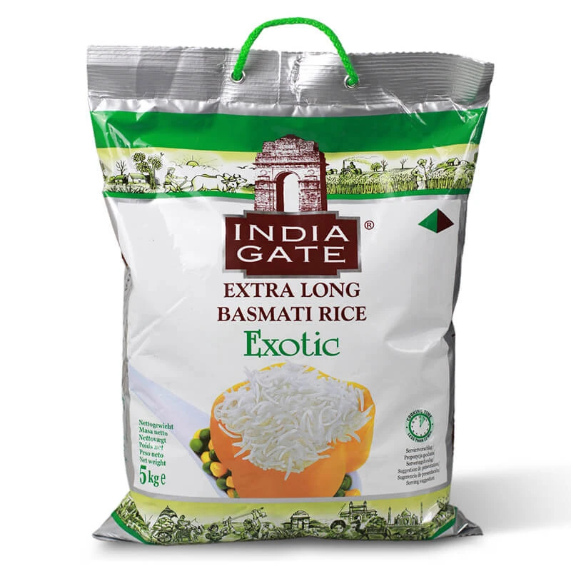Basmati rice Exotic Extra long grain INDIA GATE 5 kg