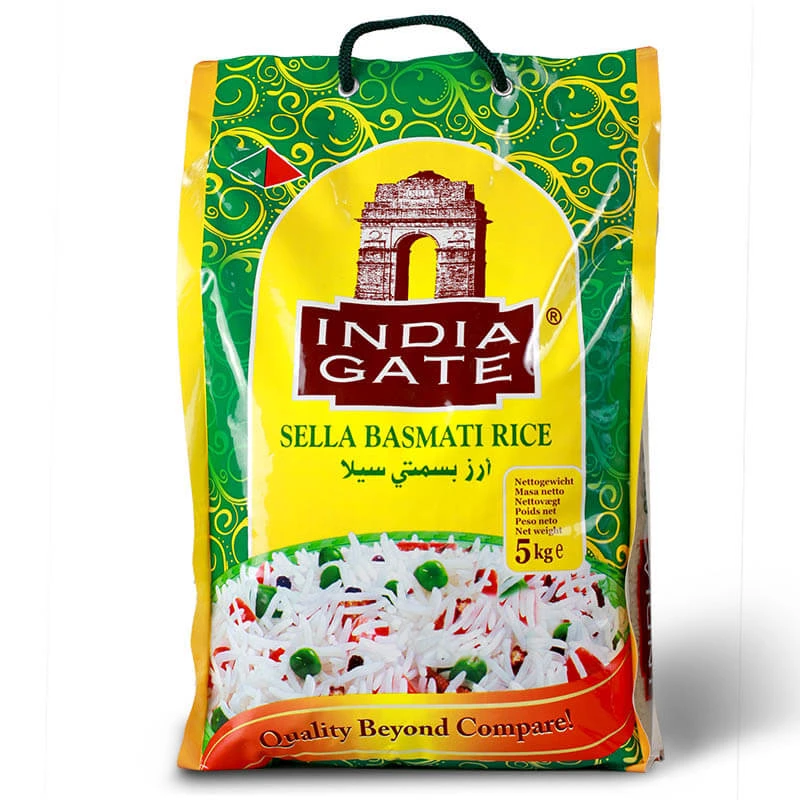 Basmati Sella parboiled rice INDIA GATE 5 kg