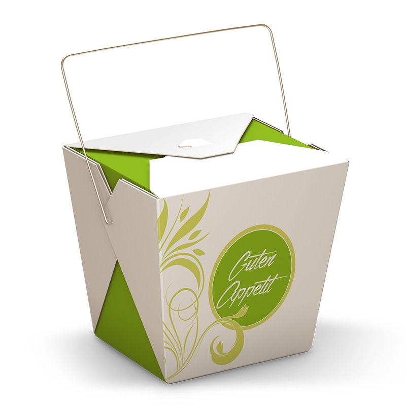 Box Asia to go Green Flower with holder 500 ml