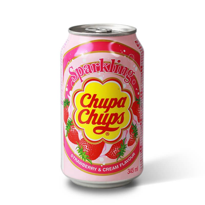 CHUPA CHUPS strawberry & cream drink 345 ml