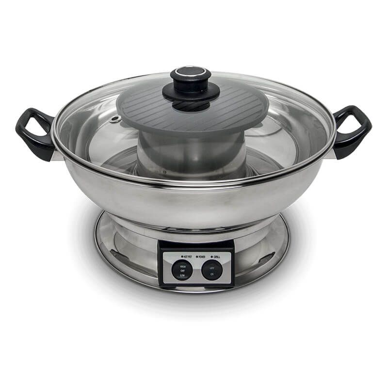 Electric hot pot with grill plate 3,8 L | Ø30 cm | 1950 W REMO