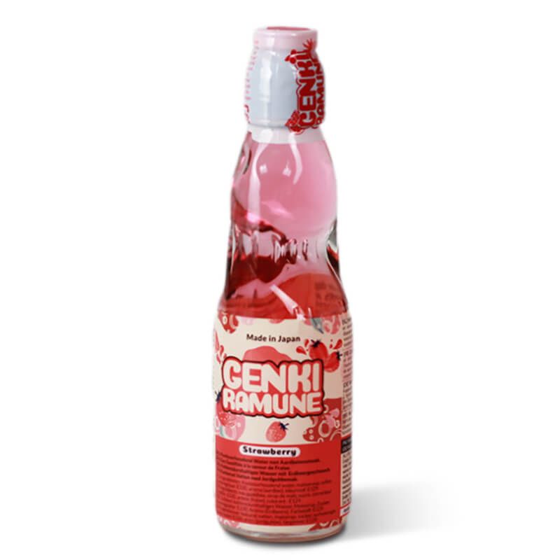 GENKI RAMUNE strawberry drink 200ml