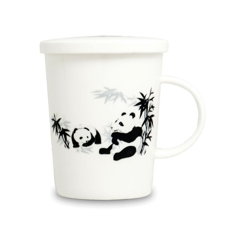 Tea mug with filter Panda Ø9.5 cm | H11 cm 6007487