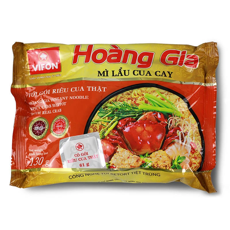 Instant noodles Spicy crab hotpot HOANG GIA 130g