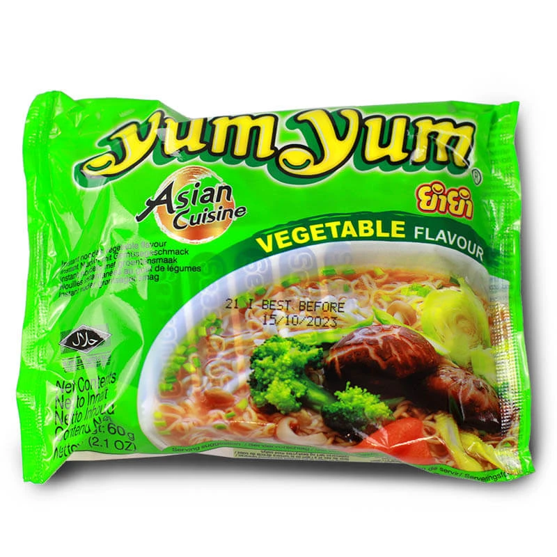 Instant noodle soup vegetable flavour YUM YUM 60g
