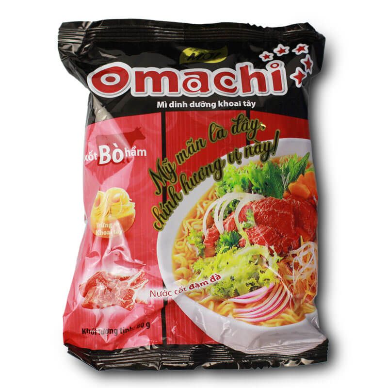 Instant soup beef flavor  Omachi 80 g