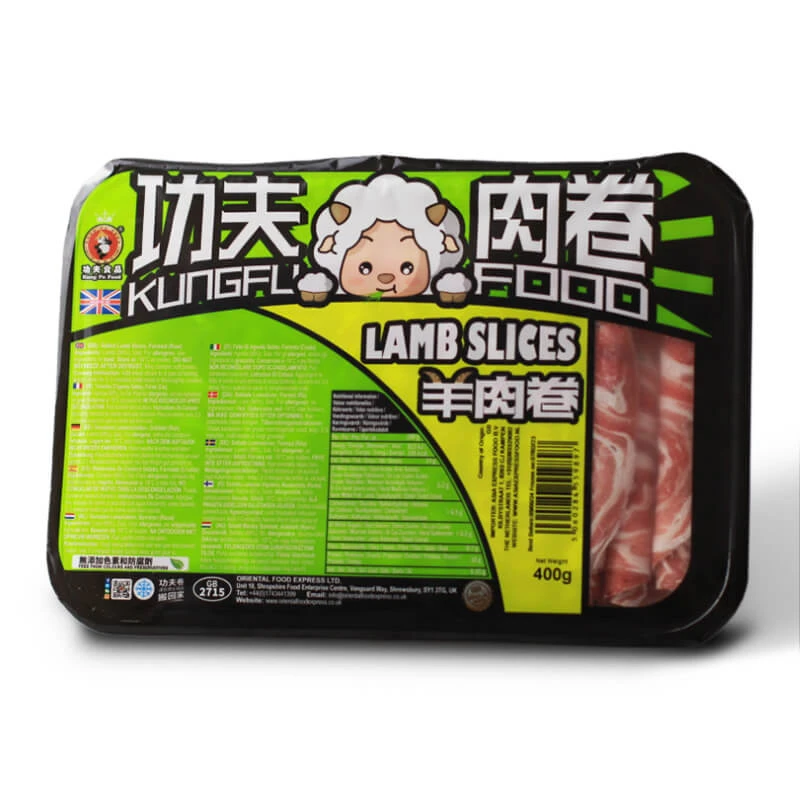 Lamb slices salted frozen KUNG FU FOOD 400g