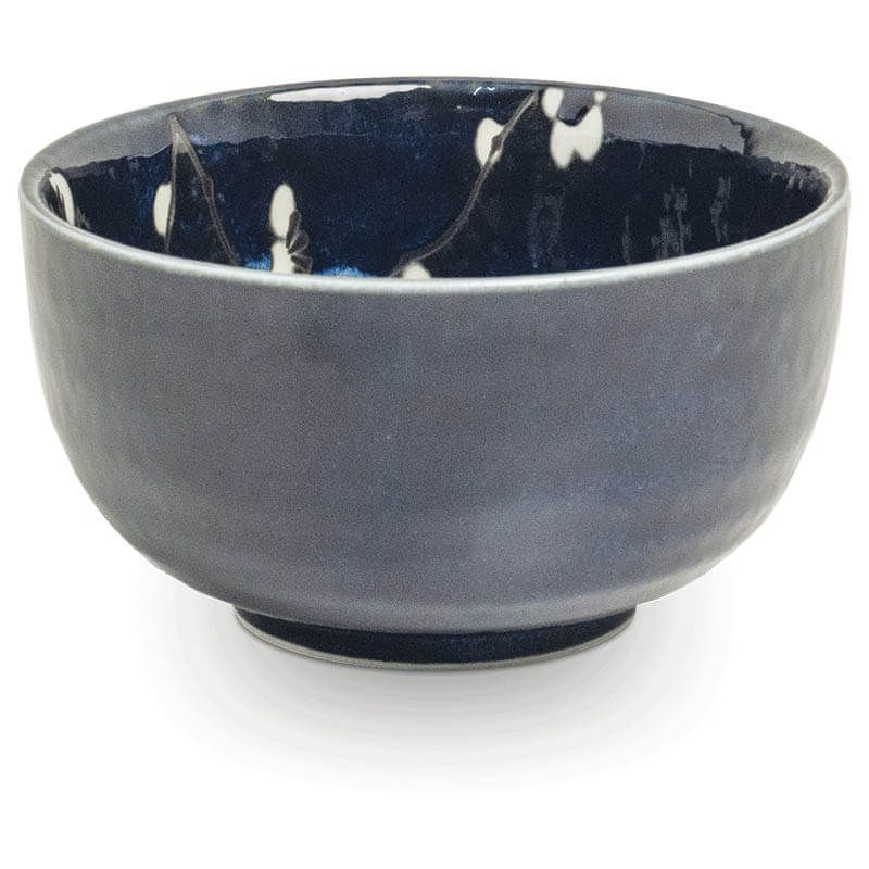 Japanese Matcha Bowl Hana Blue Ø13 cm H7 cm 6040825