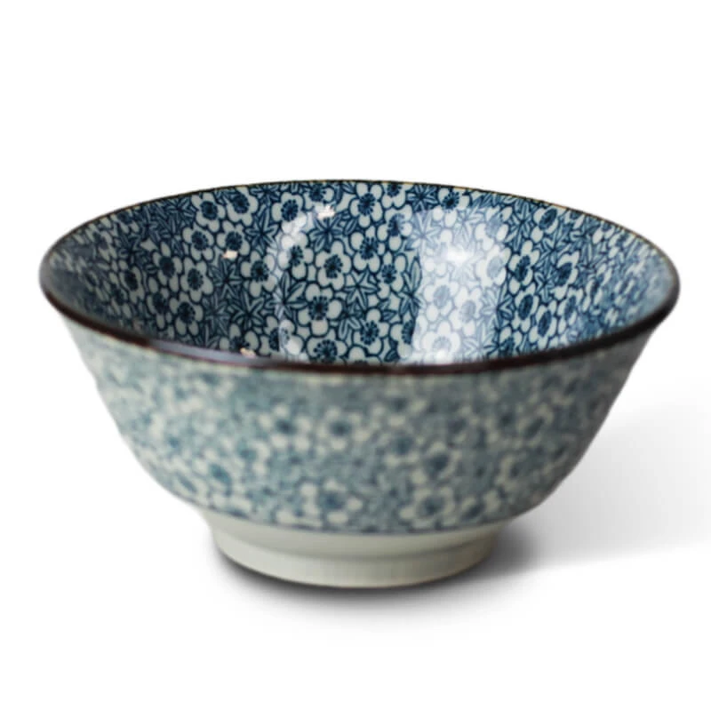 Japanese Bowl Blue Flowers Ø15 cm | H7 cm 6060036