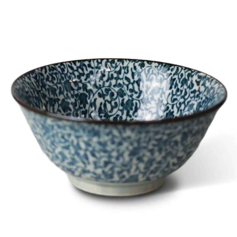 Japanese Bowl Blue Flowers Ø15 cm | H7 cm 6060037