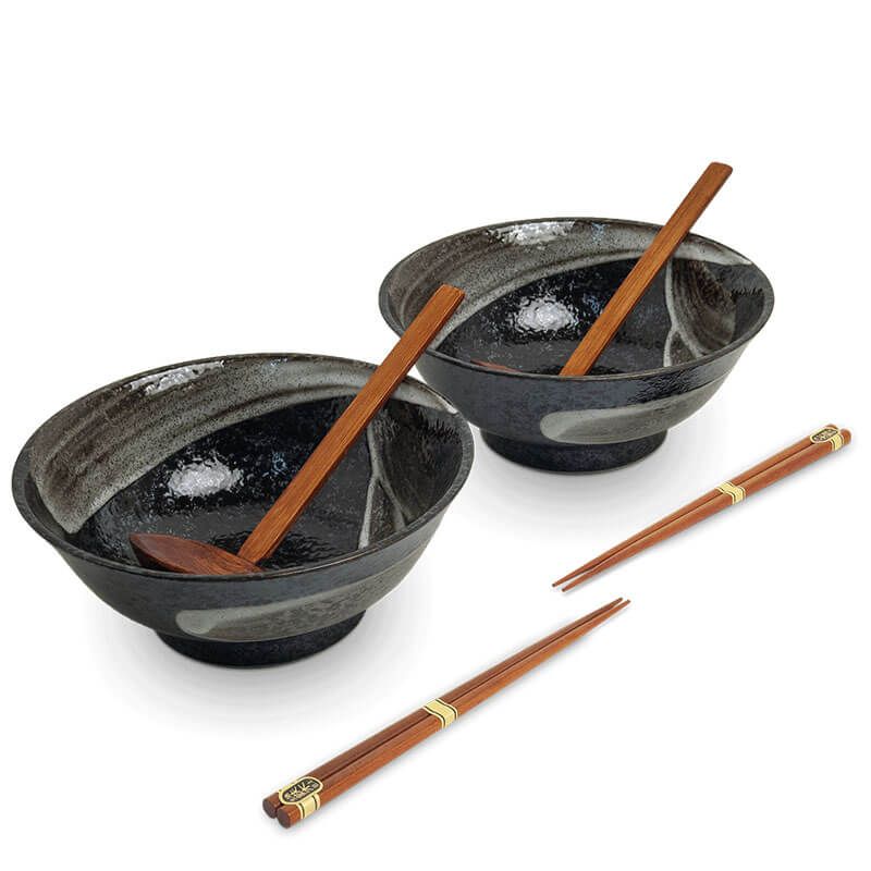 Japanese Ramen bowl set 2 pcs Ansen Ø22 cm | H9 cm 6050100