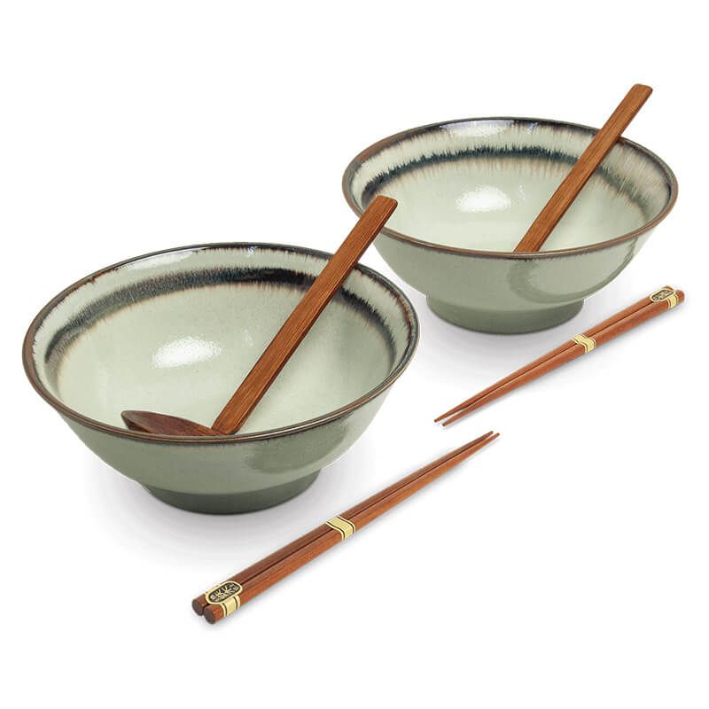 Japanese Ramen bowl set 2 pcs Wasabi Ø22 cm | H9 cm 6050104