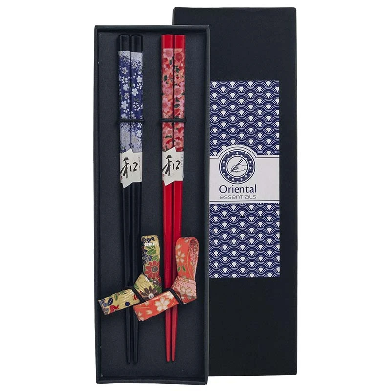 Japanese chopsticks set Flower pattern 22.5 cm 6006406