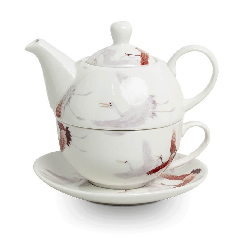 Japanese Teapot Tea for one Crane 6007708