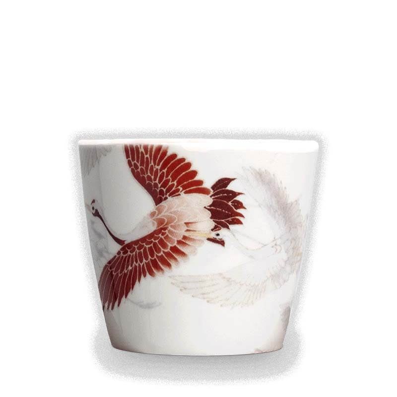 Japanese tea cup Crane Ø8 cm | H7 cm 6007507