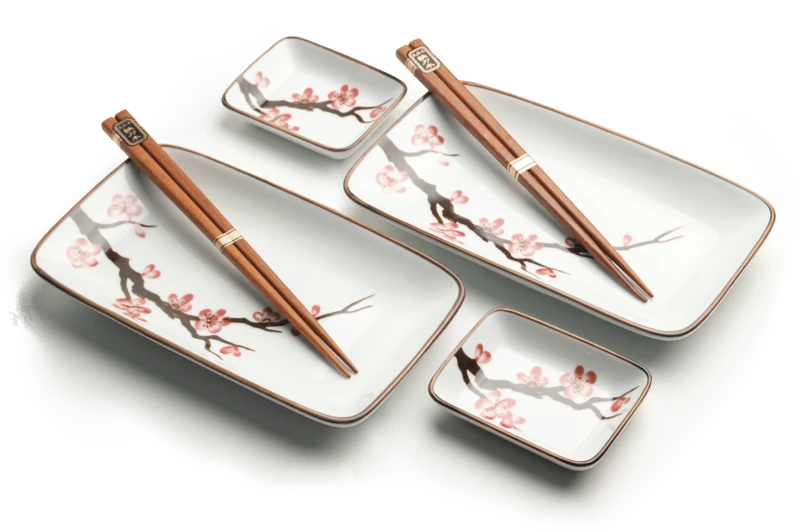 Japanese sushi set Sakura 22x12,4 cm H2,5cm 6038840