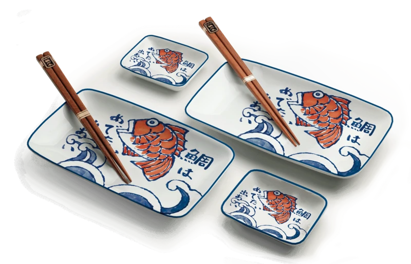 Japanese sushi set Sakana 22x12,4 cm H2,5cm 6038838