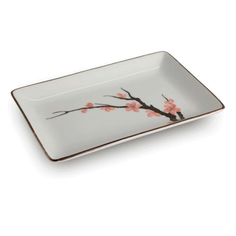Japanese sushi plate Sakura 20x13cm | H2.5 cm 6030329