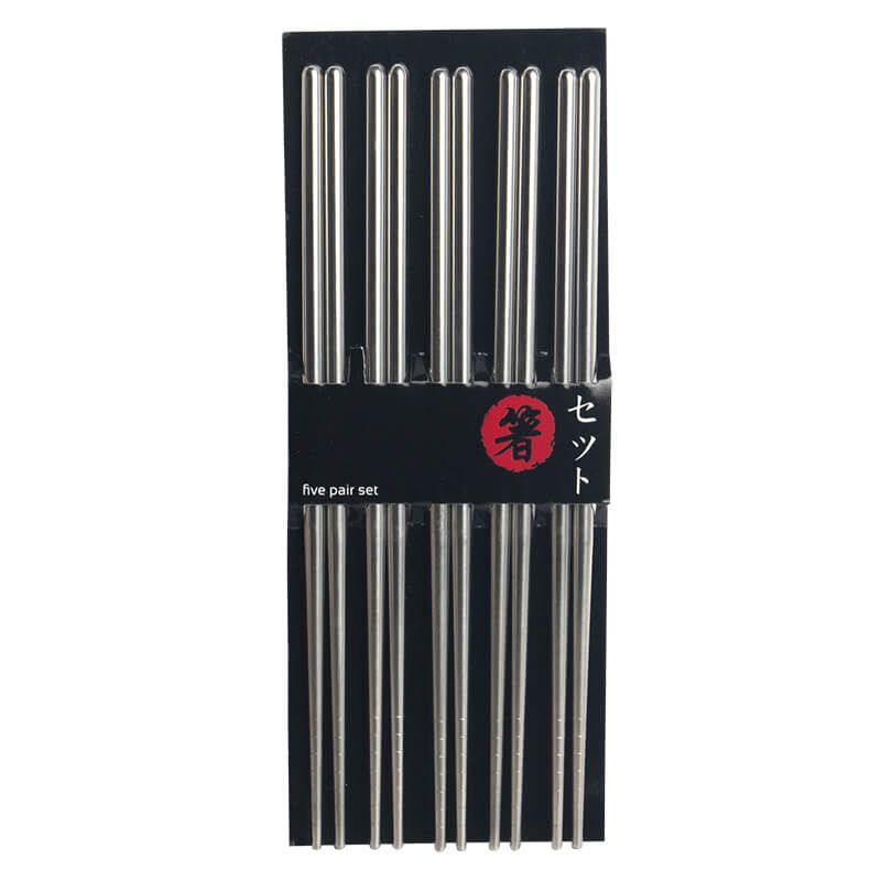 Chopsticks Stainless steel - set of 5 pairs | 24 cm 6006250