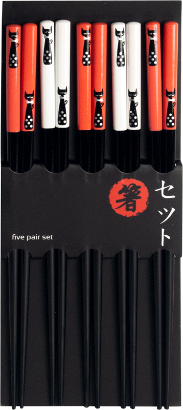 Chopsticks - set of 5 pairs | 22.5 cm Cat 6006228