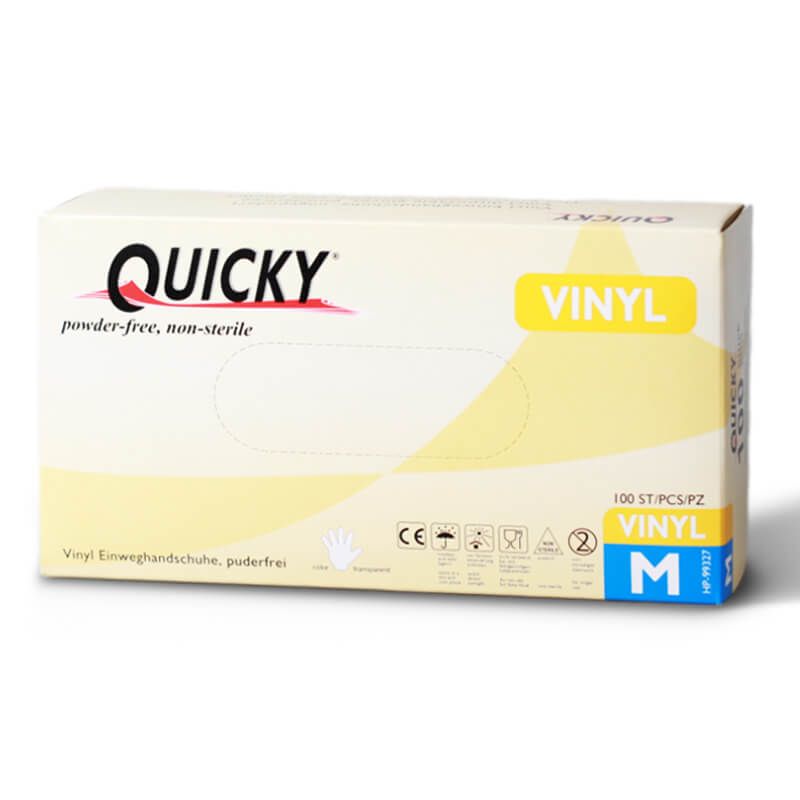 Disposable nitrile powder-free gloves, M, QUICKY, 100 pcs