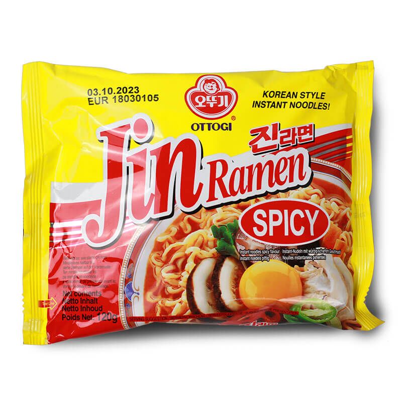JIN Ramen Spicy instant noodles  OTTOGI 120g