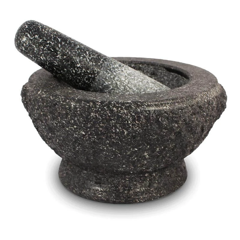Stone mortar dark gray granite with crusher Ø17 cm EMRO 6000302