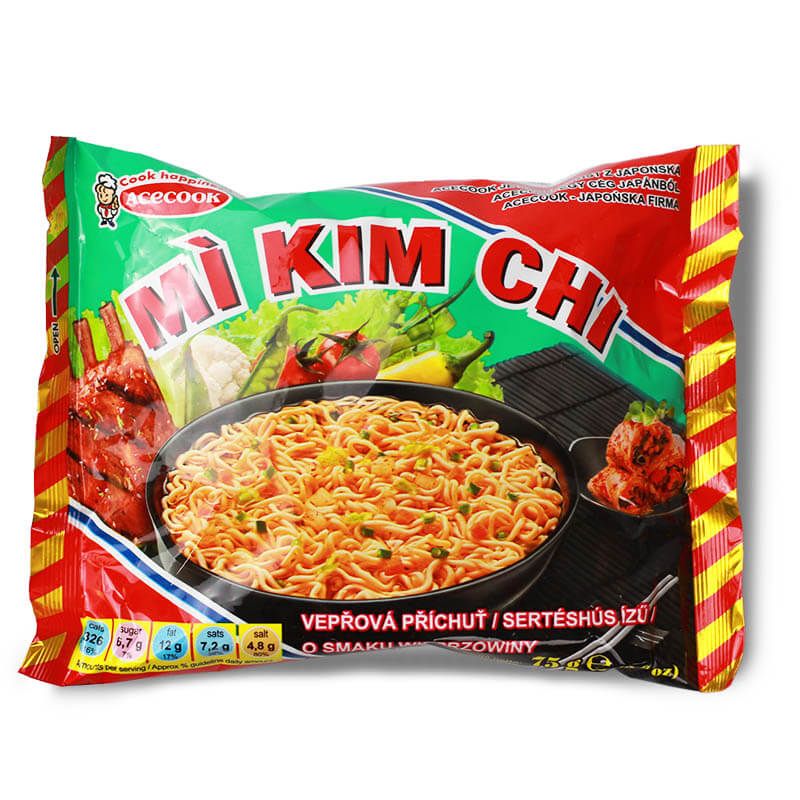 KIM CHI Instant noodle soup pork flavour 75g