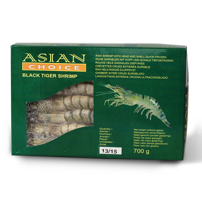Shrimp Black Tiger 13/15 IQF ASIAN CHOICE 700g /1000g