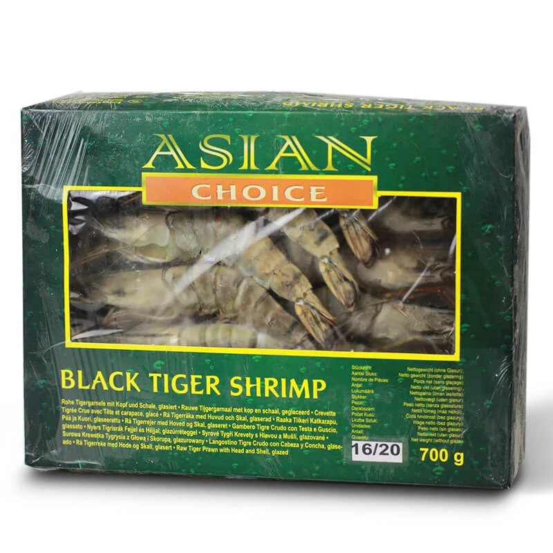 Shrimp Black Tiger 16/20 IQF ASIAN CHOICE 700g /1000g