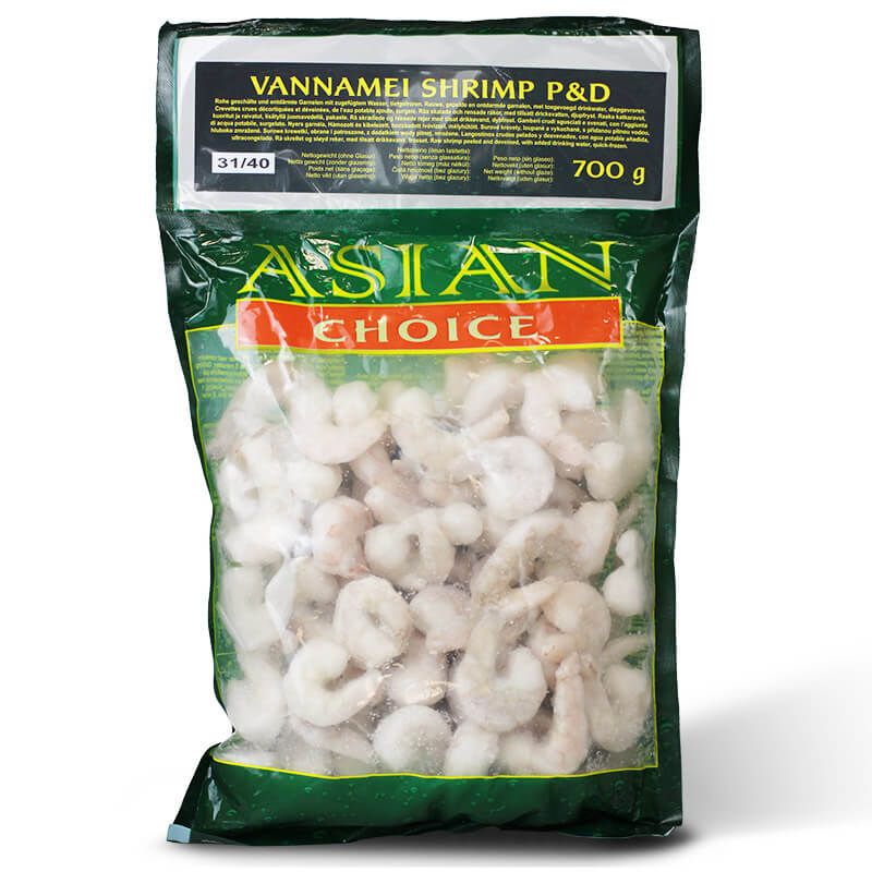 Whiteleg Shrimp Vannamei P&D 31/40 IQF ASIAN CHOICE 700g /1000g