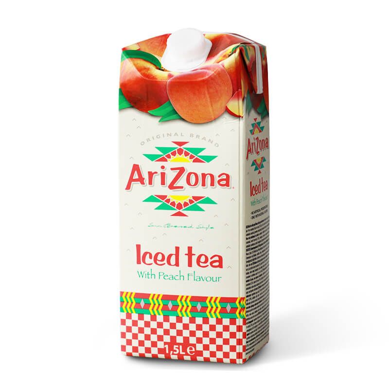 Iced tea with peach flavor ARIZONA 1.5 L