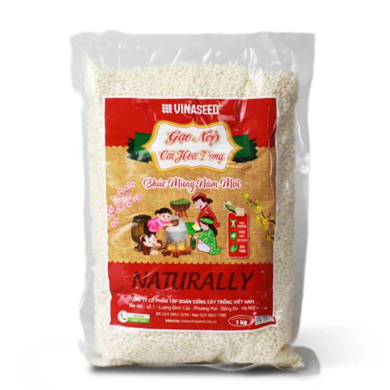 Glutinious rice Nep Cai Hoa Vang VINASEED 1kg