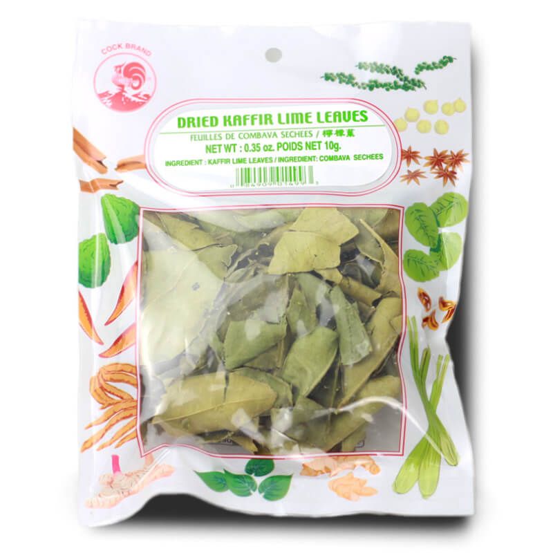 Dried kaffir lime Leaves COCK BRAND 10 g