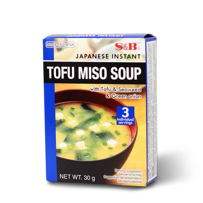 Instant Miso Tofu Soup S&B 30g