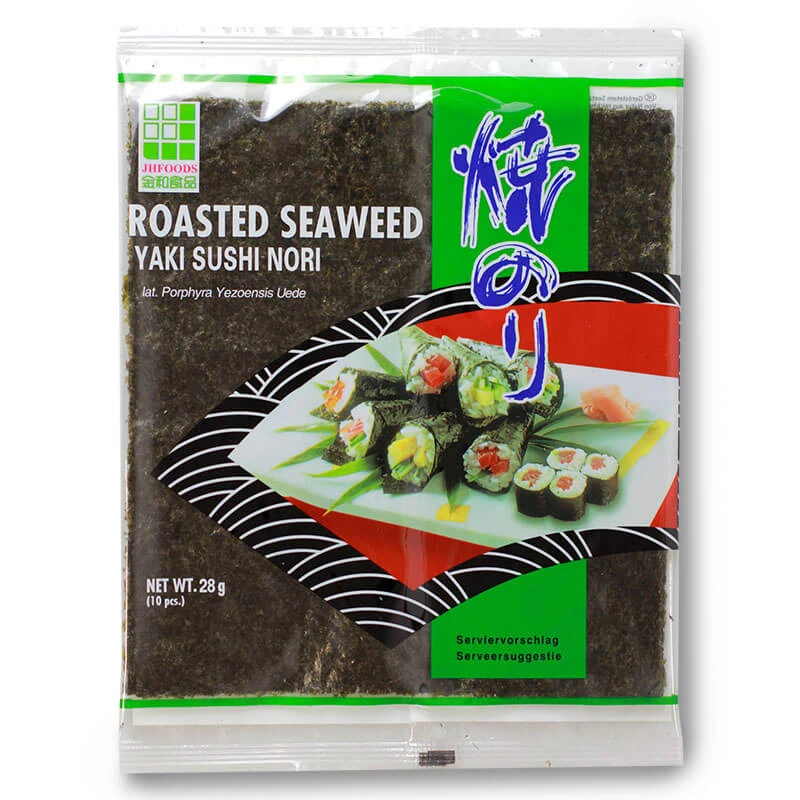 Roasted Seaweed YAKI SUSHI NORI JHFOODS 10 sheets