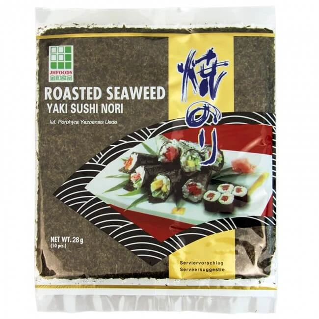 Roasted Seaweed YAKI SUSHI NORI JHFOODS 10 sheets