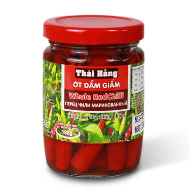 Whole pickled chili peppers THAI HANG 198g
