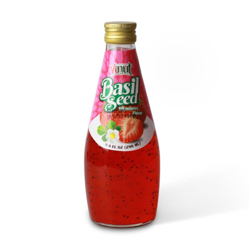 Basil seeds drink - strawberry flavour TG 290ml