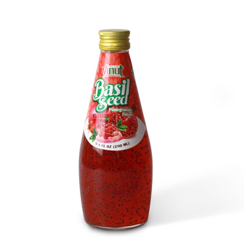 Basil seeds drink - Pomegranate flavour  VINUT 290ml