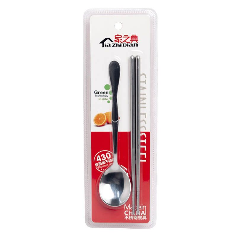 Stainless steel chopsticks with spoon EMRO 6006218