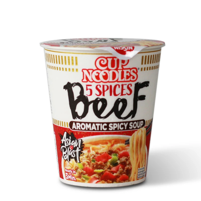 NISSIN Cup noodles 5 spices beef flavor 63g