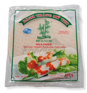 Three Ladies Super Thin Spring Roll Rice Paper Wrappers Banh Trang 28 Cm 10  Oz. pack of 2 