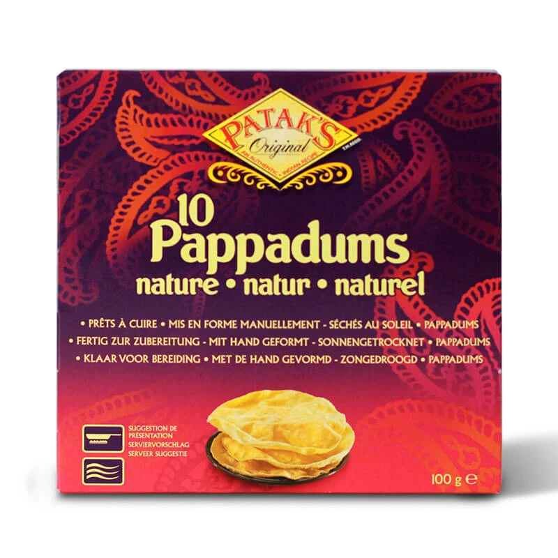 Pappadums natural PATAKS 100g
