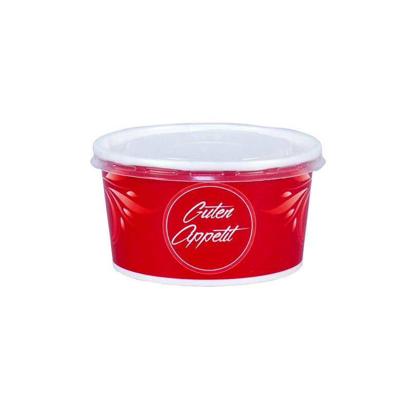 Paper box for soup-red  -14801-12 oz / 400 ml