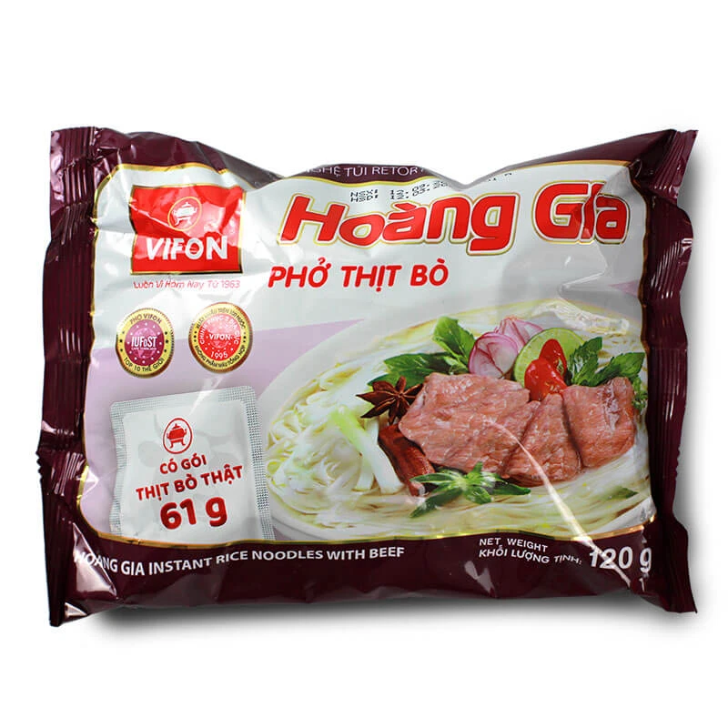 PHO BO Instant beef soup with meat HOANG GIA VIFON 120g