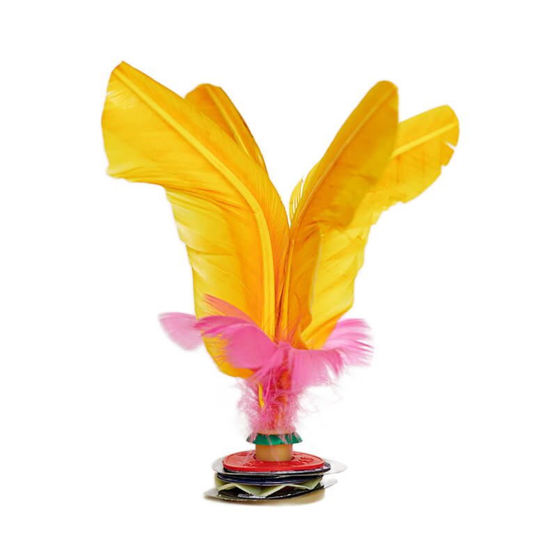 Feathers Kick Shuttlecock - sunshine yellow