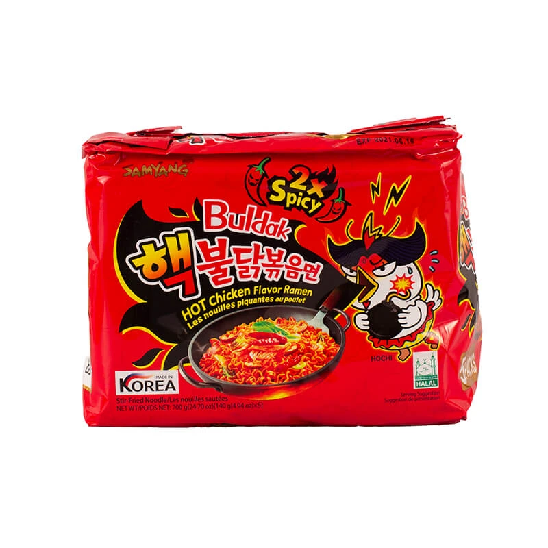 Spicy chicken ramen Buldak 2x Extra spicy SAMYANG 700g